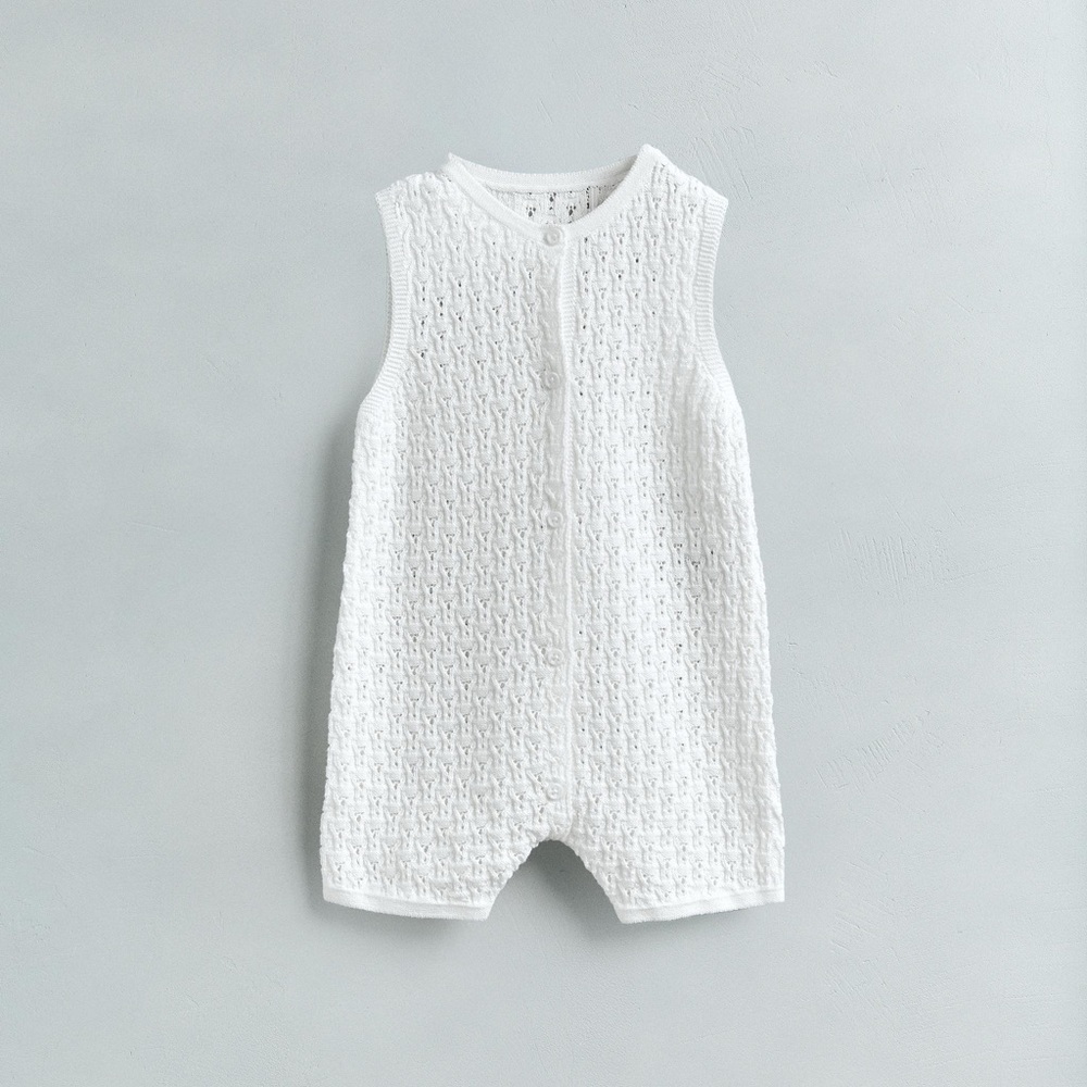Zara White Knit Kids Sleep Sack